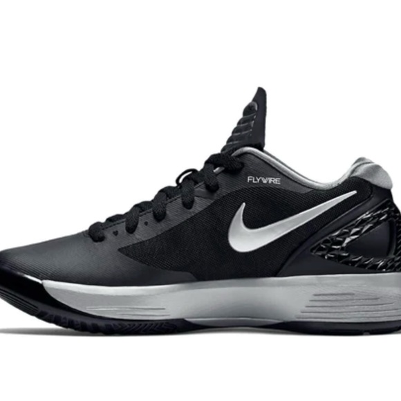 Women’s~ Nike Volley Zoom Hyperspike Flywire Sneakers ~Black w/ Metallic. Size 6 - Picture 3 of 6